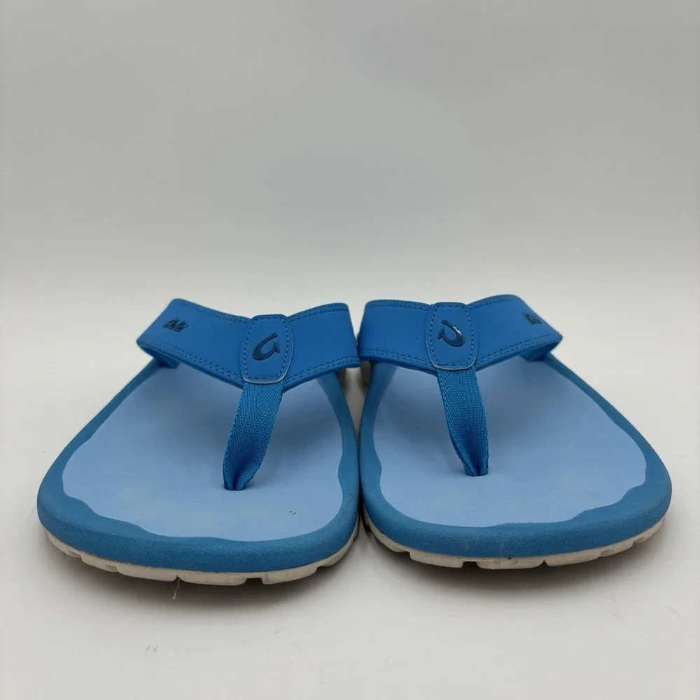 OluKai Ohana Sandals Blue Mens Size 14 Slip On Beach Vacation